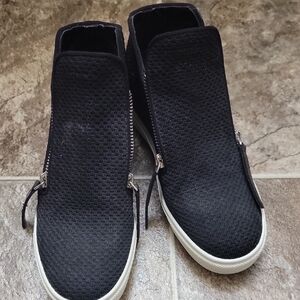 Black Platform Womens Booties